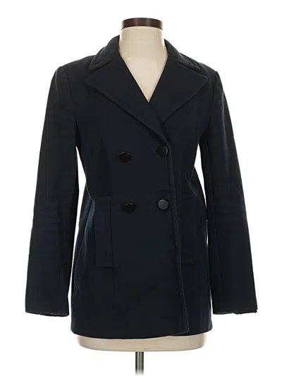 Pre-owned Ann Taylor Coat In Blue
