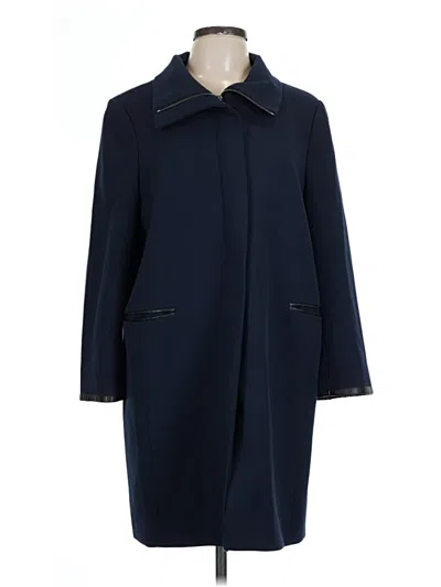 Pre-owned Ann Taylor Coat In Blue