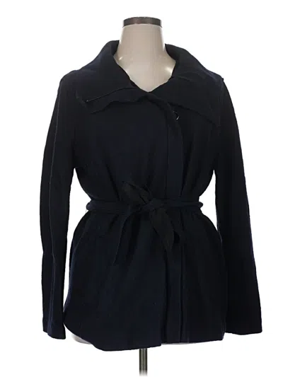 Pre-owned Ann Taylor Coat In Blue