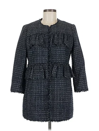 Pre-owned Ann Taylor Coat In Blue