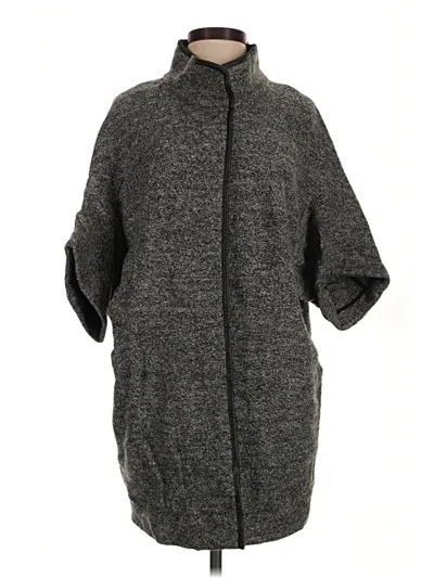 Pre-owned Ann Taylor Coat In Gray