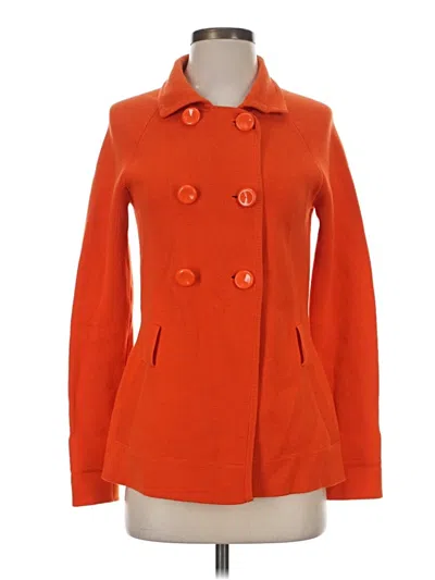 Pre-owned Ann Taylor Coat In Orange