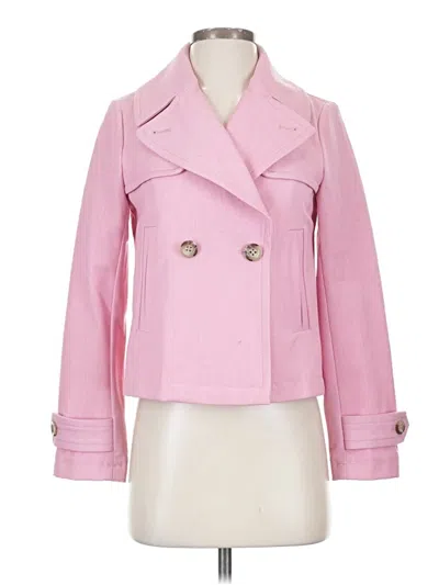 Pre-owned Ann Taylor Coat In Pink