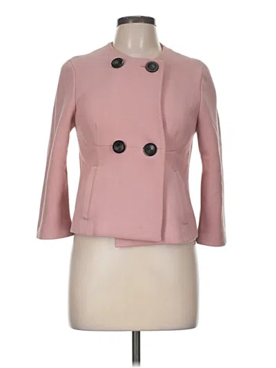 Pre-owned Ann Taylor Coat In Pink