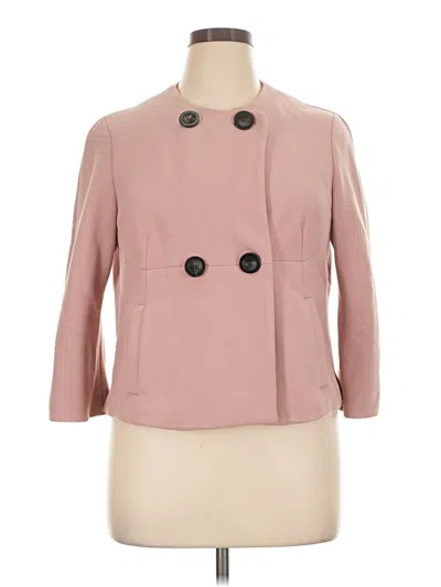 Pre-owned Ann Taylor Coat In Pink