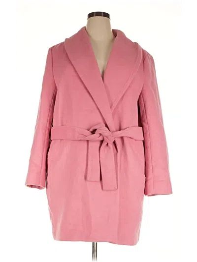 Pre-owned Ann Taylor Coat In Pink