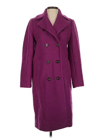 Pre-owned Ann Taylor Coat In Purple