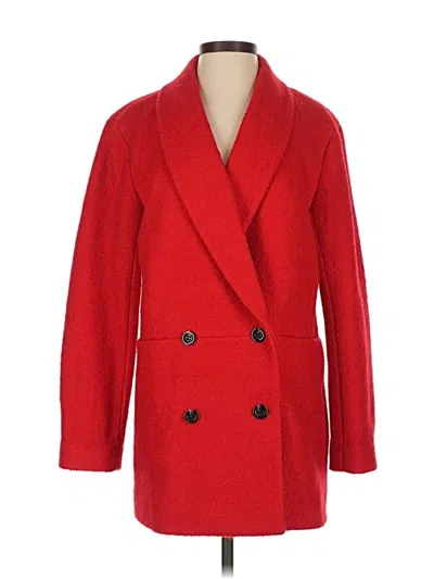 Pre-owned Ann Taylor Coat In Red