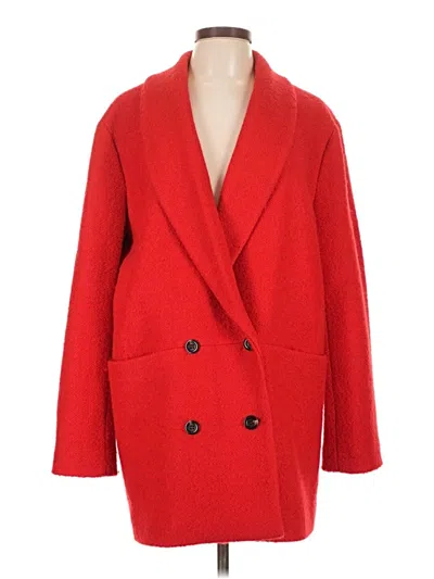 Pre-owned Ann Taylor Coat In Red