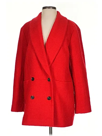 Pre-owned Ann Taylor Coat In Red