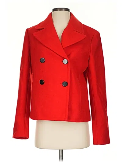 Pre-owned Ann Taylor Coat In Red