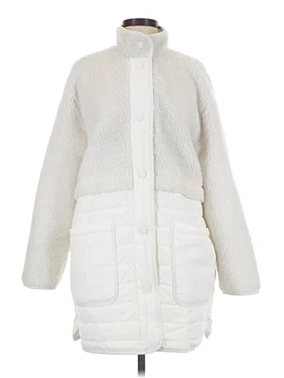 Pre-owned Ann Taylor Coat In White