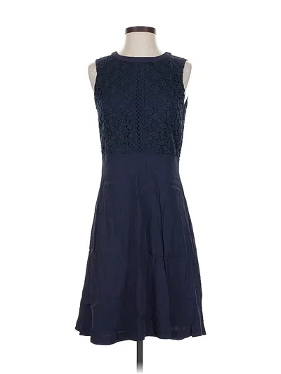 Pre-owned Ann Taylor Cocktail Dress In Blue