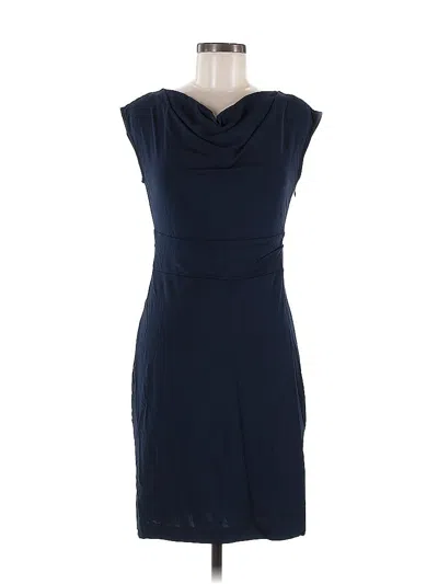 Pre-owned Ann Taylor Cocktail Dress In Blue