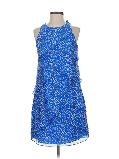 Pre-owned Ann Taylor Cocktail Dress In Blue