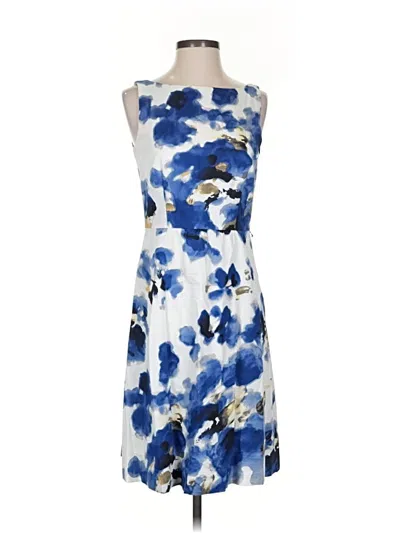 Pre-owned Ann Taylor Cocktail Dress In Blue