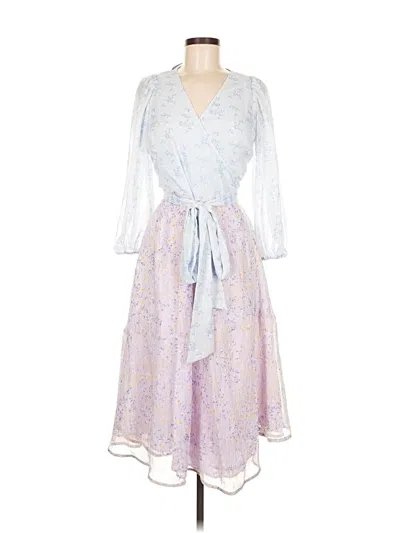 Pre-owned Ann Taylor Cocktail Dress In Blue