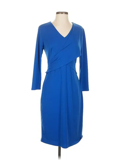 Pre-owned Ann Taylor Cocktail Dress In Blue