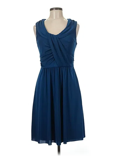 Pre-owned Ann Taylor Cocktail Dress In Blue