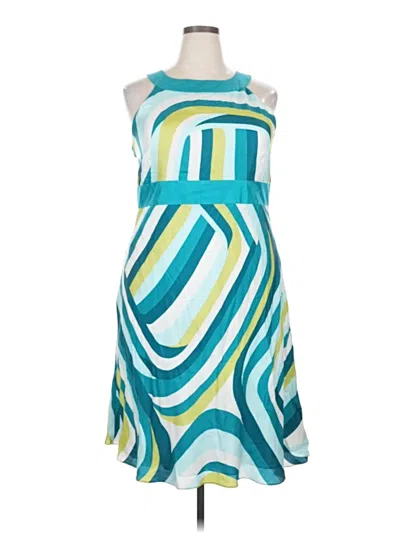 Pre-owned Ann Taylor Cocktail Dress In Blue