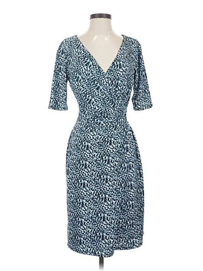 Pre-owned Ann Taylor Cocktail Dress In Blue