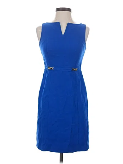 Pre-owned Ann Taylor Cocktail Dress In Blue
