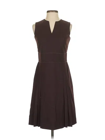 Pre-owned Ann Taylor Cocktail Dress In Brown