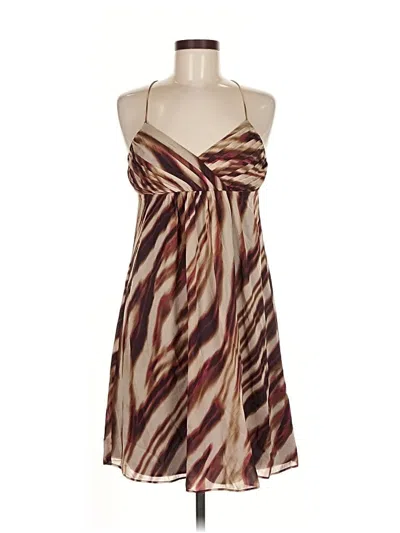 Pre-owned Ann Taylor Cocktail Dress In Brown