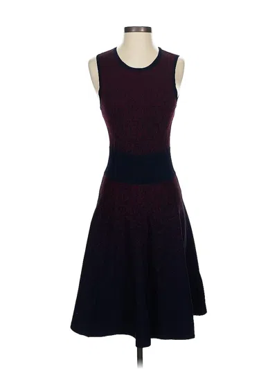 Pre-owned Ann Taylor Cocktail Dress In Burgundy