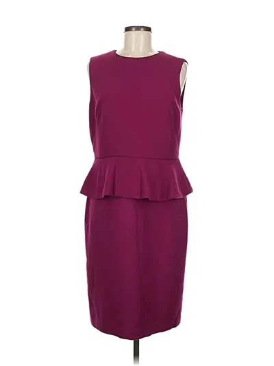 Pre-owned Ann Taylor Cocktail Dress In Burgundy