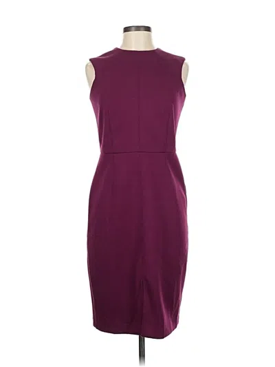 Pre-owned Ann Taylor Cocktail Dress In Burgundy