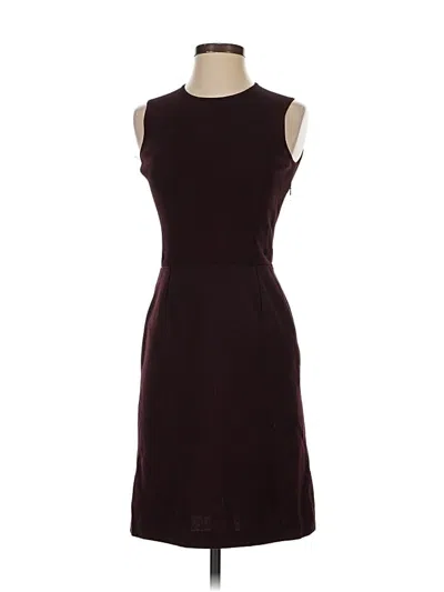 Pre-owned Ann Taylor Cocktail Dress In Burgundy