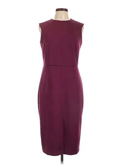 Pre-owned Ann Taylor Cocktail Dress In Burgundy