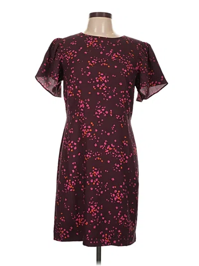 Pre-owned Ann Taylor Cocktail Dress In Burgundy