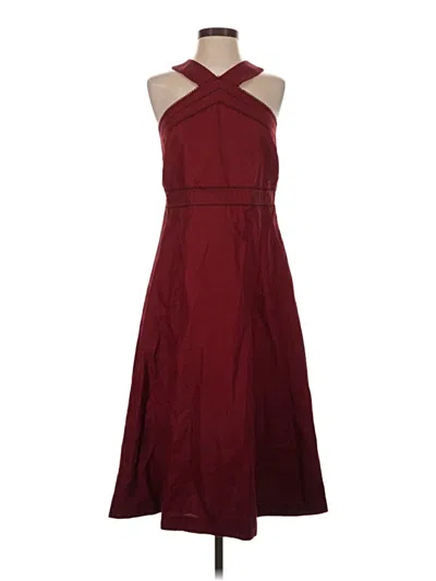 Pre-owned Ann Taylor Cocktail Dress In Burgundy