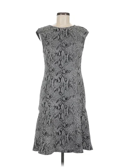 Pre-owned Ann Taylor Cocktail Dress In Gray
