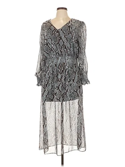 Pre-owned Ann Taylor Cocktail Dress In Gray