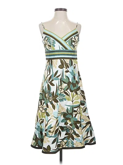 Pre-owned Ann Taylor Cocktail Dress In Green