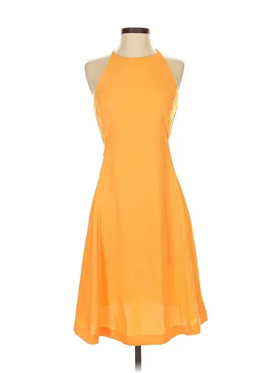 Pre-owned Ann Taylor Cocktail Dress In Orange