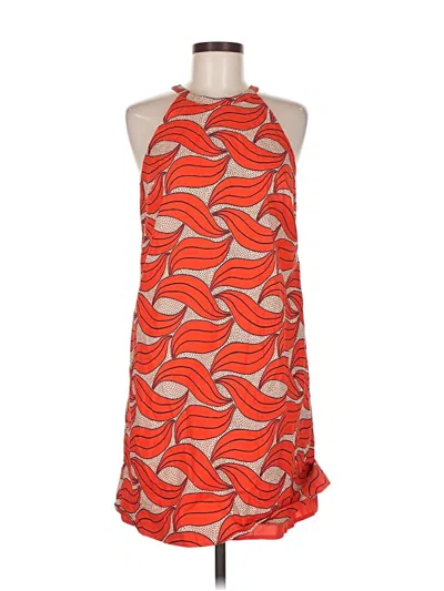 Pre-owned Ann Taylor Cocktail Dress In Orange