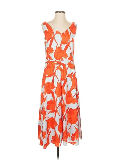 Pre-owned Ann Taylor Cocktail Dress In Orange