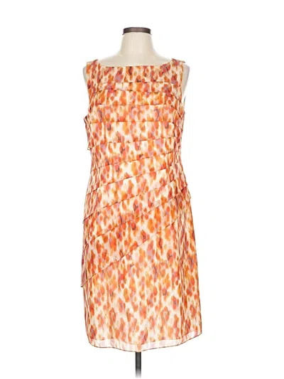 Pre-owned Ann Taylor Cocktail Dress In Orange