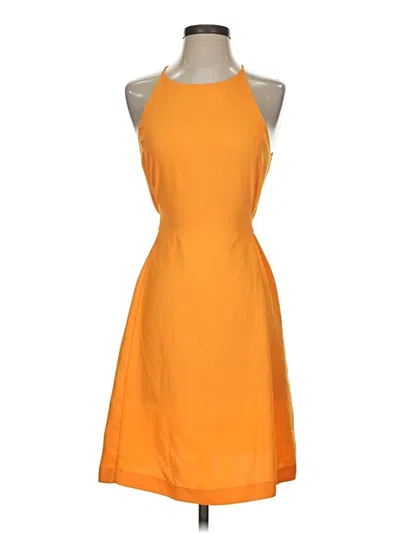 Pre-owned Ann Taylor Cocktail Dress In Orange