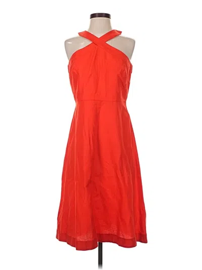 Pre-owned Ann Taylor Cocktail Dress In Orange