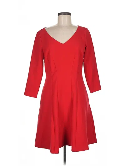 Pre-owned Ann Taylor Cocktail Dress In Red
