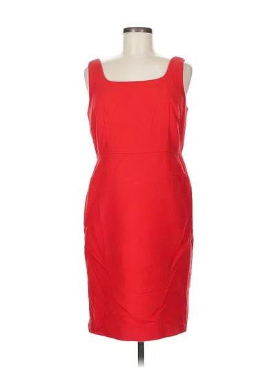 Pre-owned Ann Taylor Cocktail Dress In Red