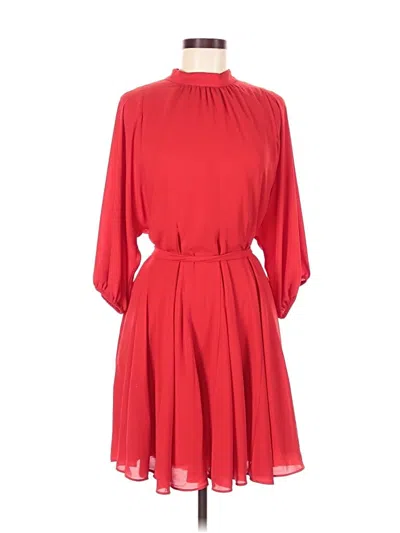 Pre-owned Ann Taylor Cocktail Dress In Red