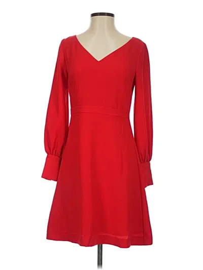 Pre-owned Ann Taylor Cocktail Dress In Red
