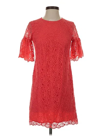 Pre-owned Ann Taylor Cocktail Dress In Red