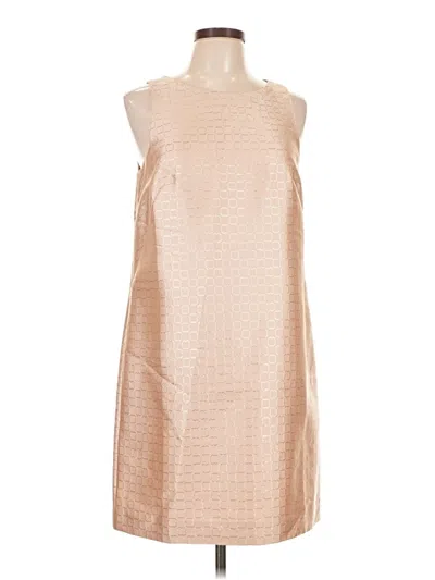Pre-owned Ann Taylor Cocktail Dress In Tan